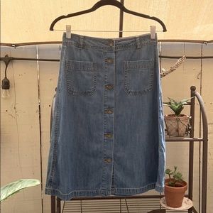 Urban Outfitters Button up Denim Skirt Size Small